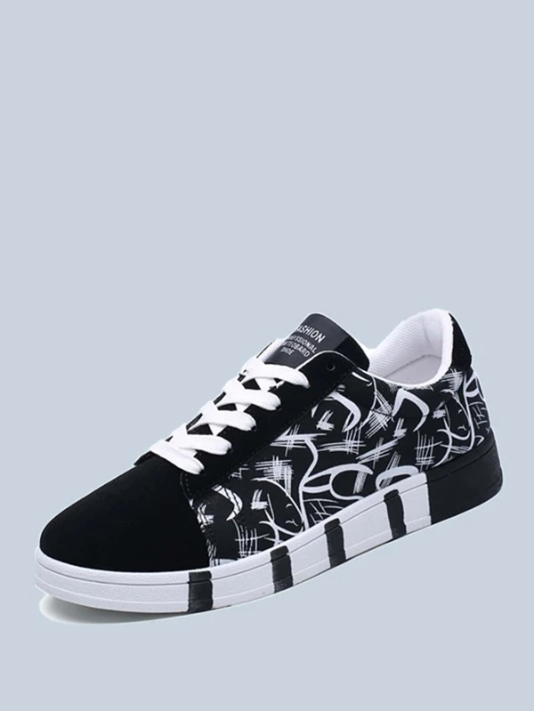 Zapatillas De Lona Con Cordones Para Hombre Negro Shein Zapatillas De Lona Con Cordones Para Hombre Negro Shein