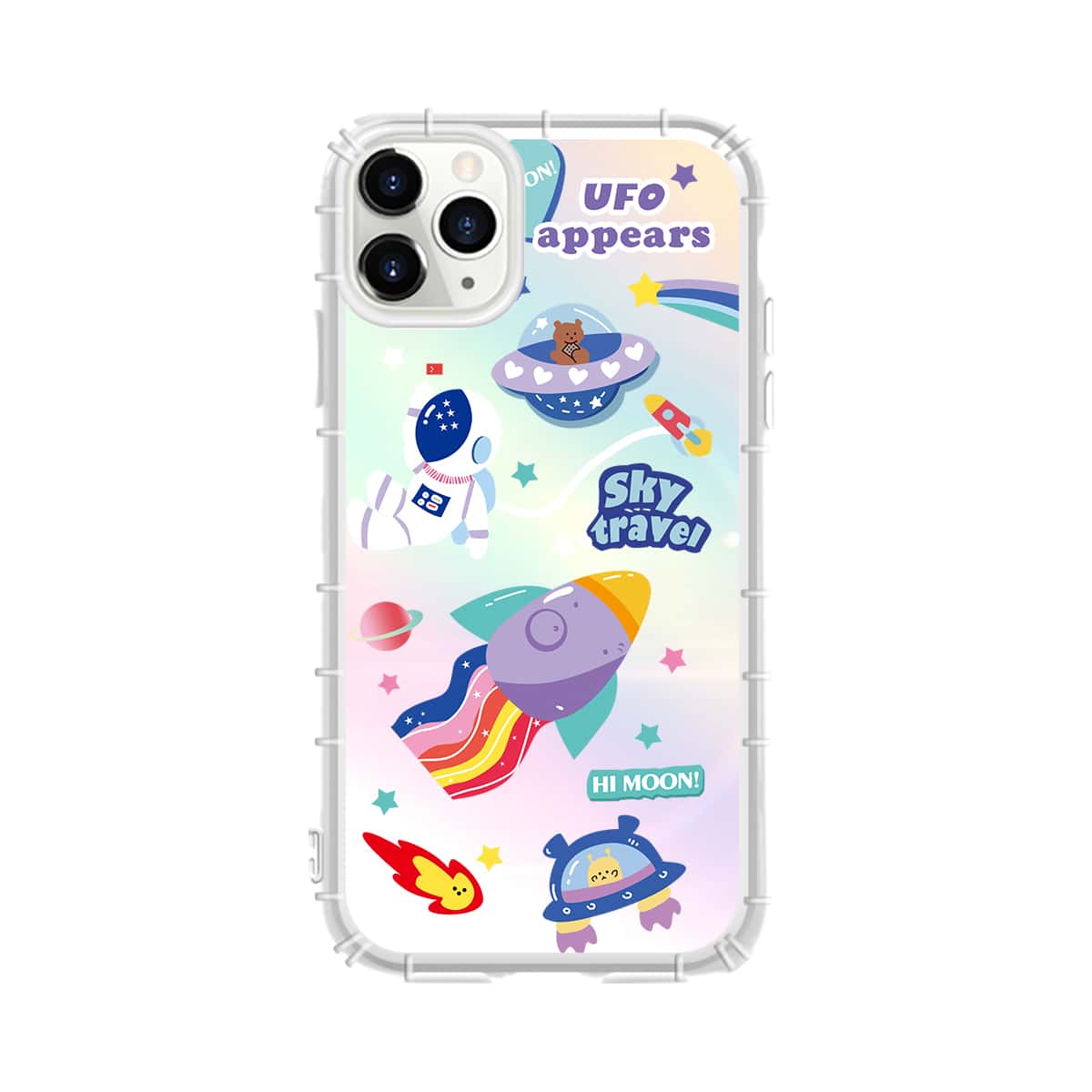 

1pc Cartoon Graphic iPhone Case, Multicolor