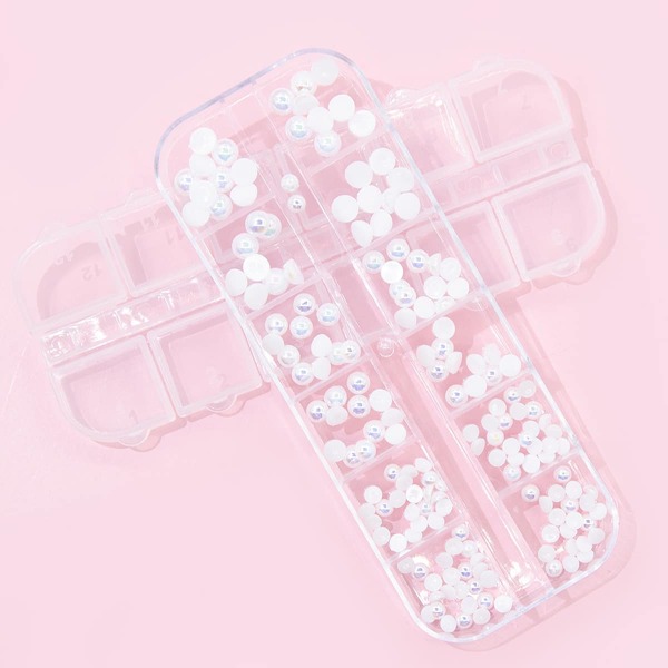 

1box Nail Decoration Bead, White
