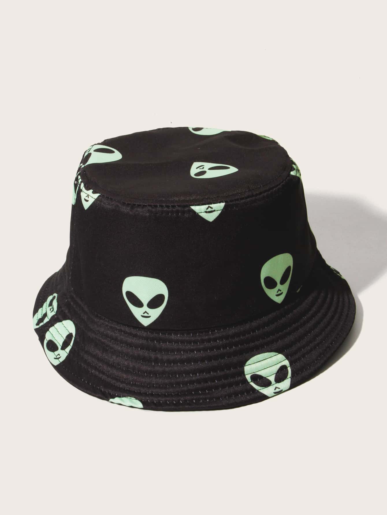 כובע דלי לגברים - שחור - ראה 1