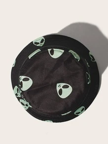 כובע דלי לגברים - שחור - ראה 2