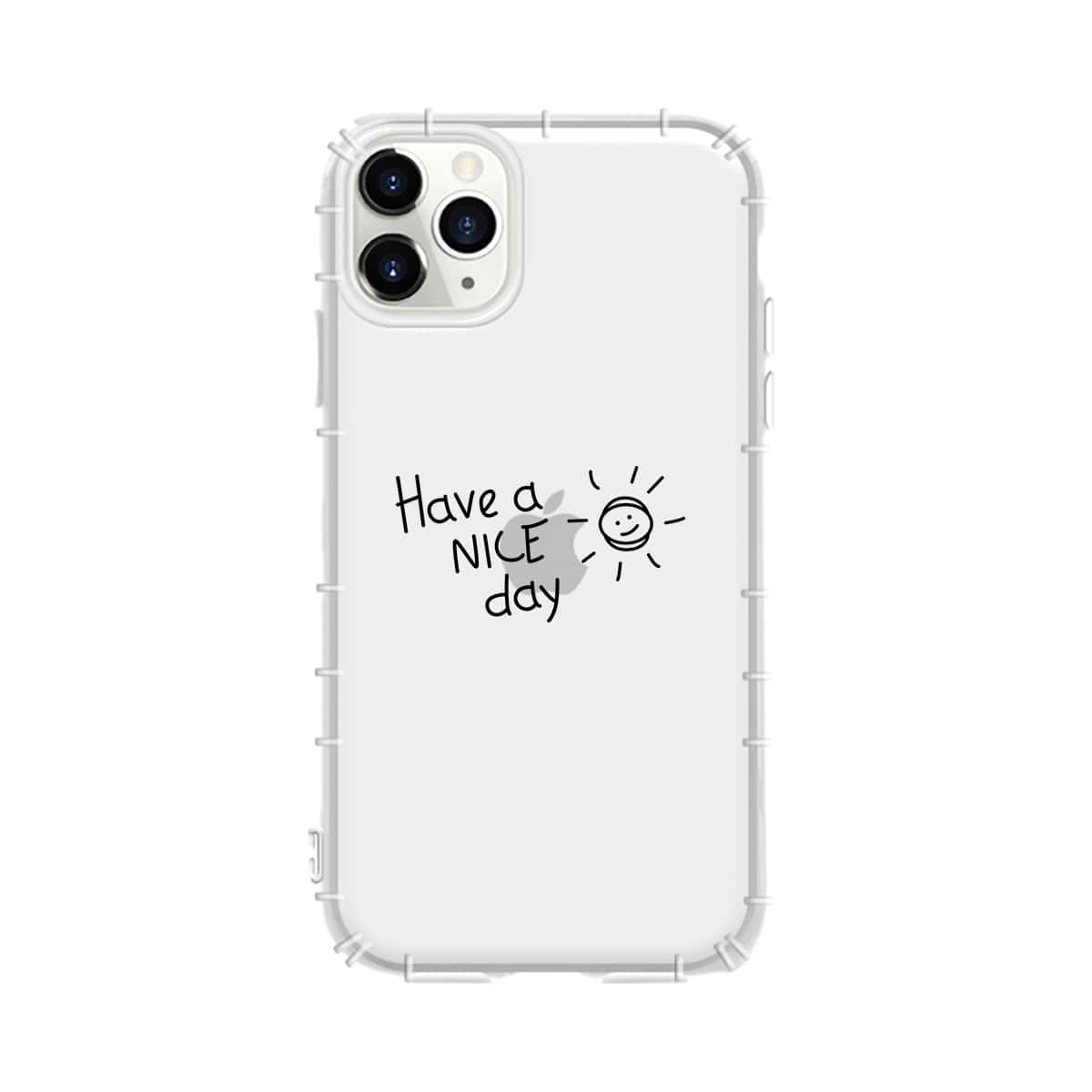 

1pc Slogan Graphic iPhone Case, Clear