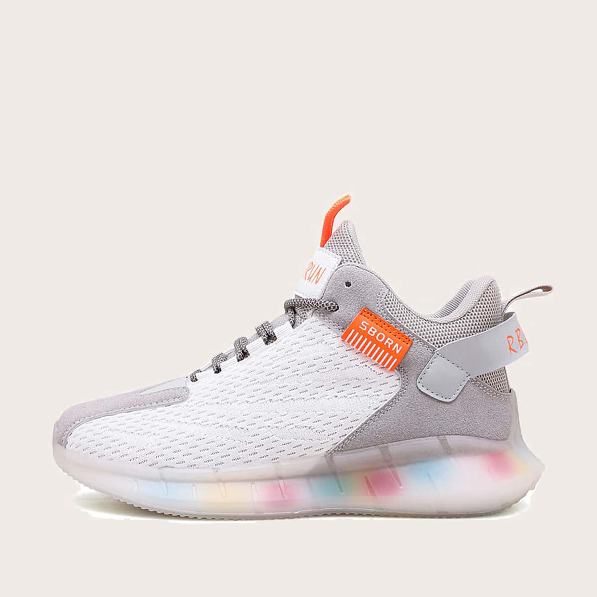 

Guys Lace-up Front Two Tone Sneakers, White