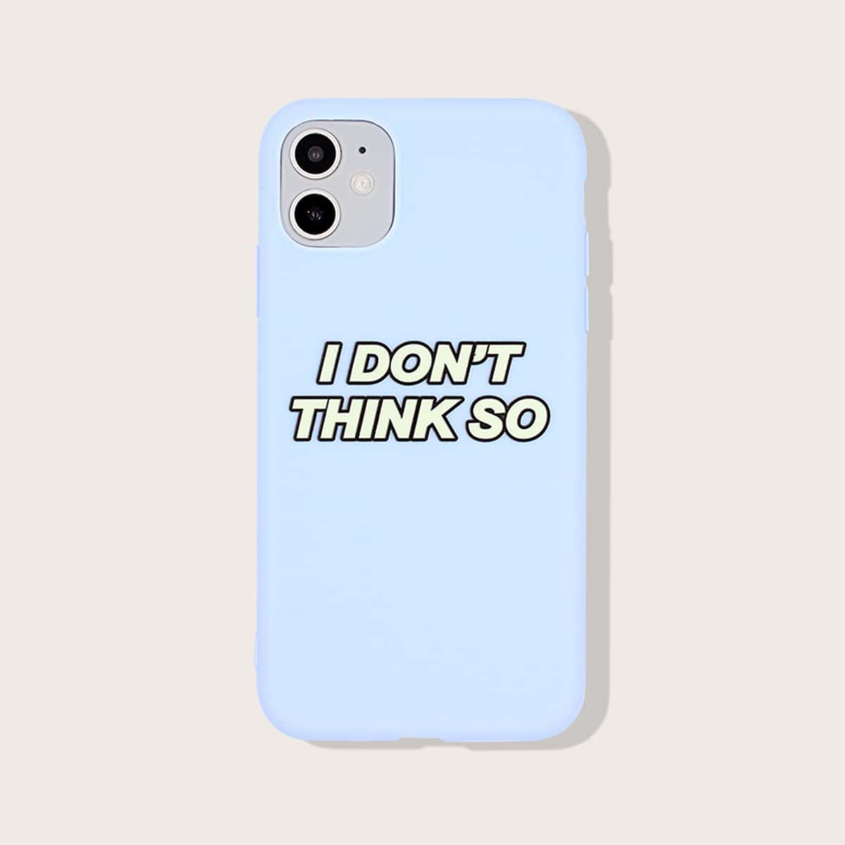 

1pc Slogan Graphic iPhone Case, Multicolor