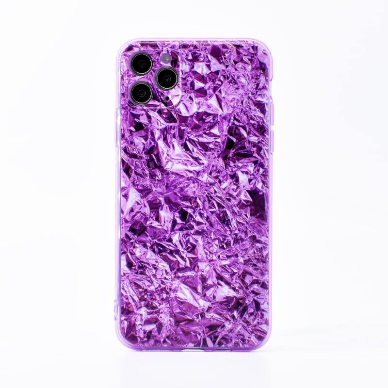 

1pc Graphic iPhone Case, Purple