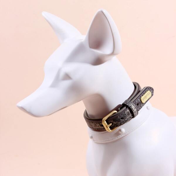 

1pc Dog Reflective Collar, Grey