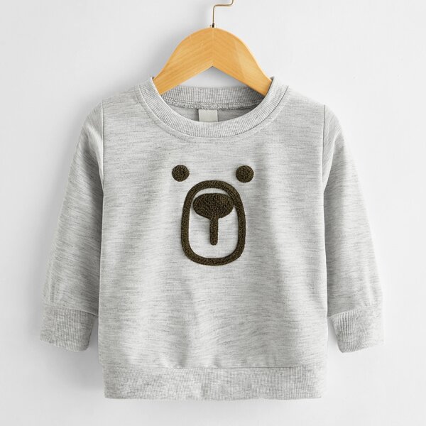 

Baby Unisex Cartoon Graphic Sweatshirt, Light grey