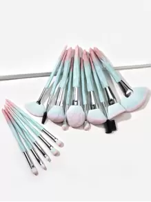 15pcs Soft Rhinestone Makeup Brushes Set Highlighter Foundation Make Up Brush Eyebrow Kabuki Lip Brush Set,Brush Set,Makeup Brush Kit,Make Up Brush Set,Make Up Set Complete,Makeup Brush Set,Complete Makeup Kit,Brush Kit,Brushes Makeup Set,Makeup Gift Set,Set - Multicolor - View 1