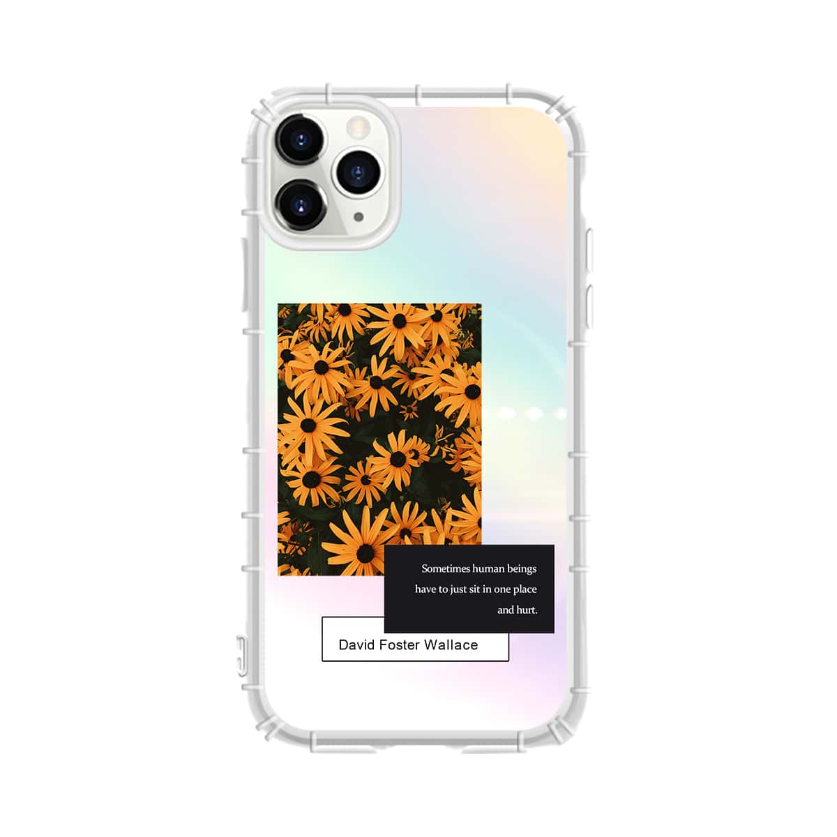 

1pc Flower Print iPhone Case, Multicolor