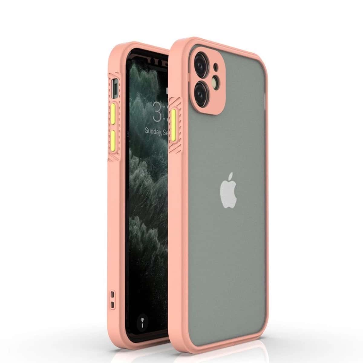 

Contrast Frame iPhone Case, Pink