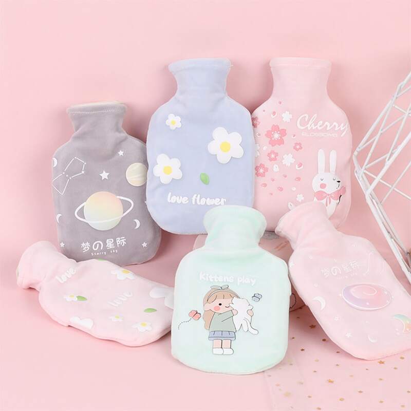 

1pc Cartoon Plush Random Hot Water Bag, Multicolor