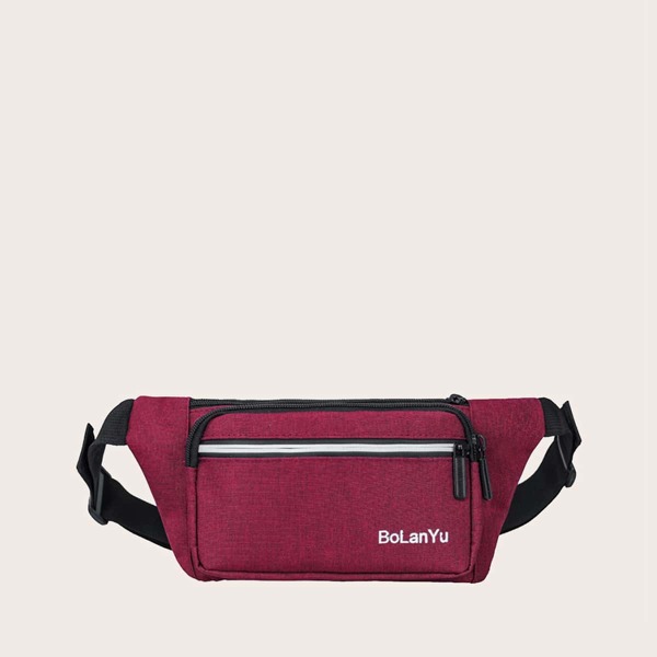 

Zipper Front Fanny Pack, Burgundy