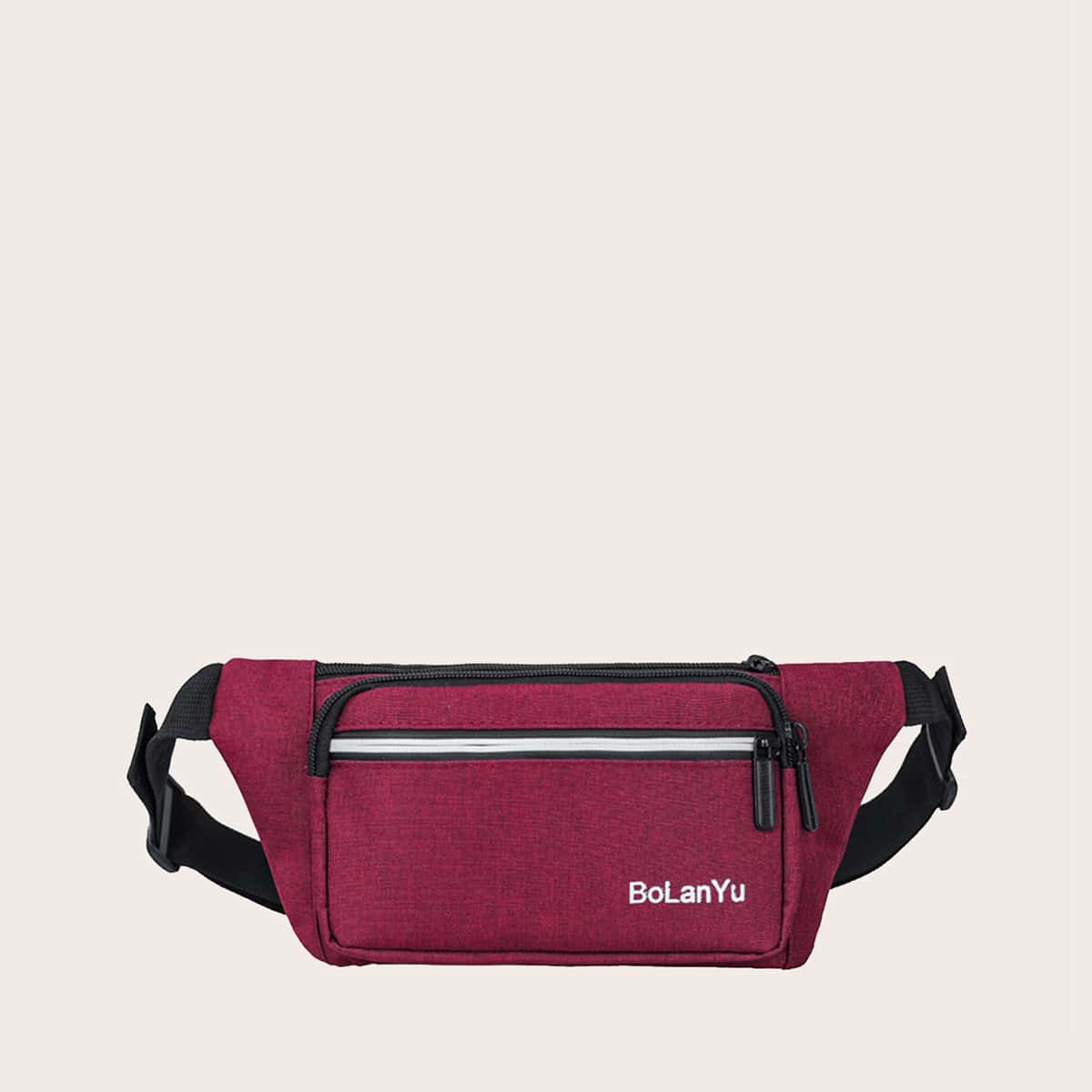 

Zipper Front Fanny Pack, Burgundy