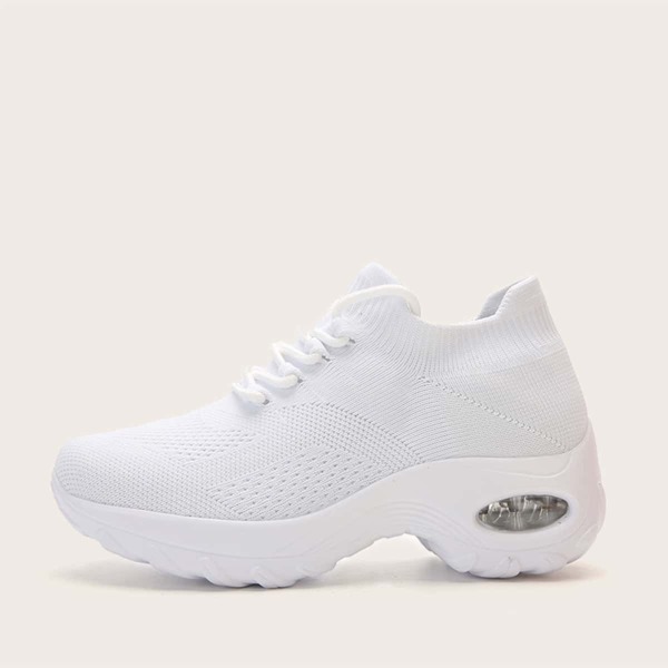

Lace-up Decor Chunky Sneakers, White