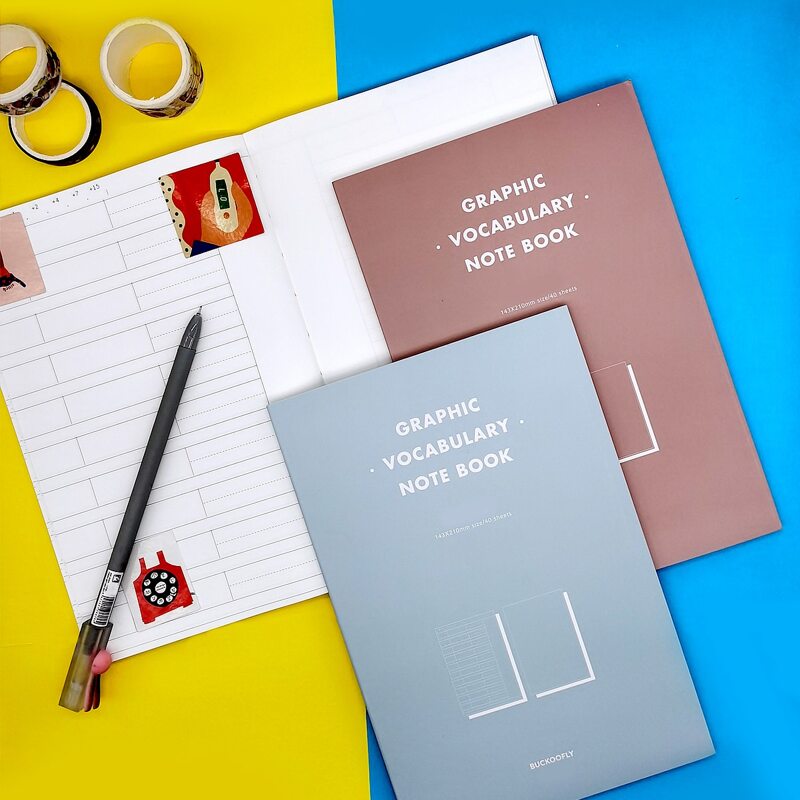 

1pack Letter Graphic Cover Random Notebook, Multicolor
