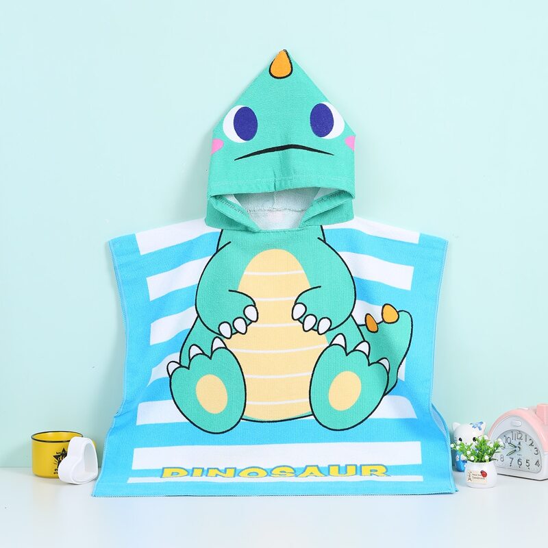 

Kids Dinosaur Design Bath Towel, Multicolor