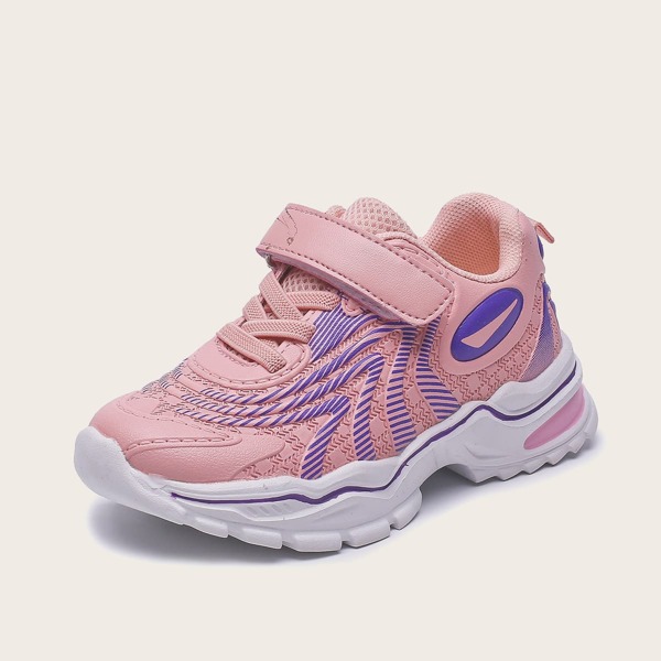 

Girls Velcro Strap Wide Fit Sneakers, Pink