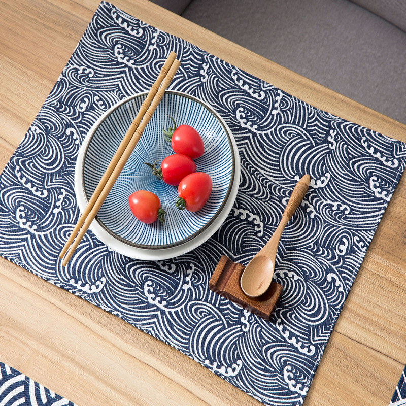 

Wave Pattern Placemat, Blue