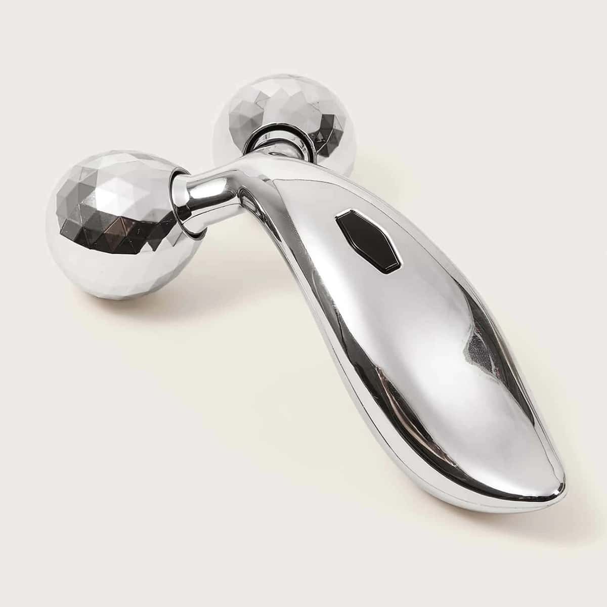 

1pc Roller Face Massager, Silver