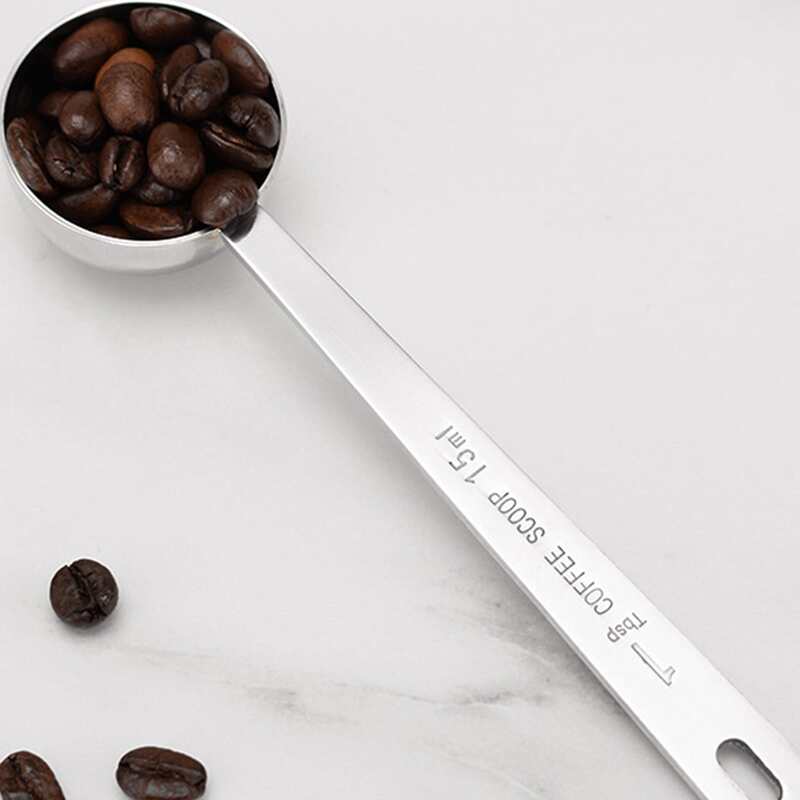 

1pc Stainless Steel Measuring Spoon, Silver