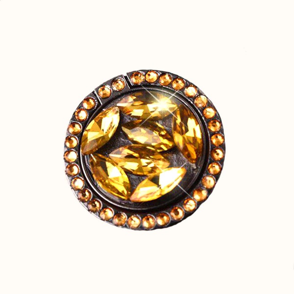 

Rhinestone Decor Phone Ring Holder, Gold