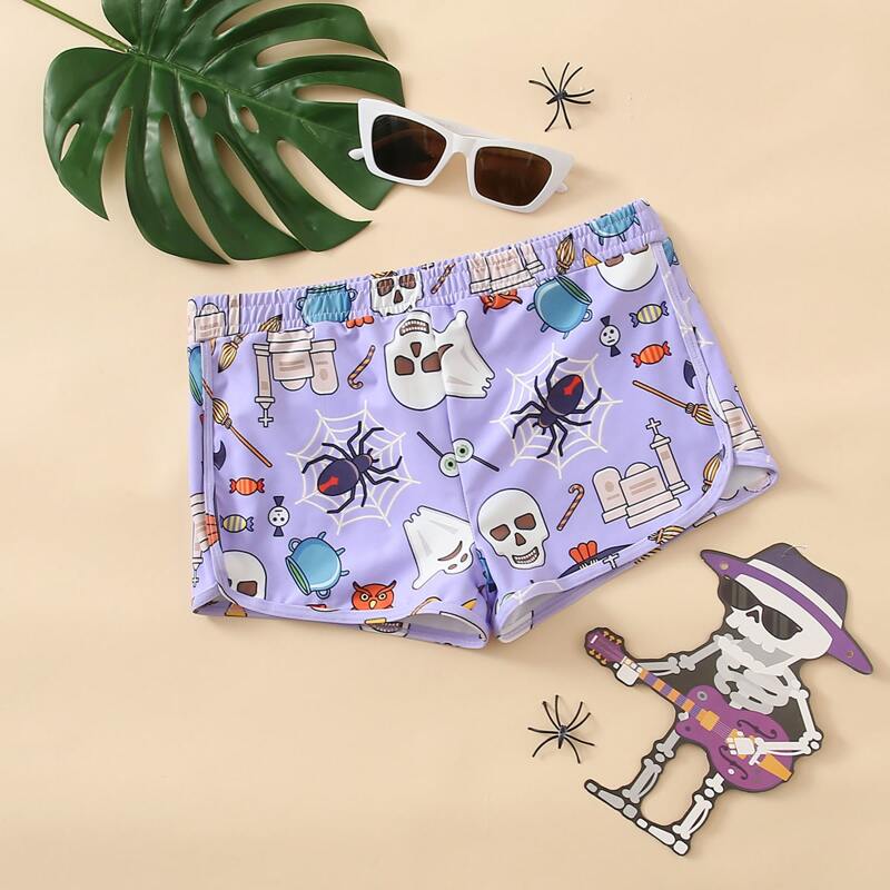 

Halloween Pattern Bikini Bottom, Multicolor