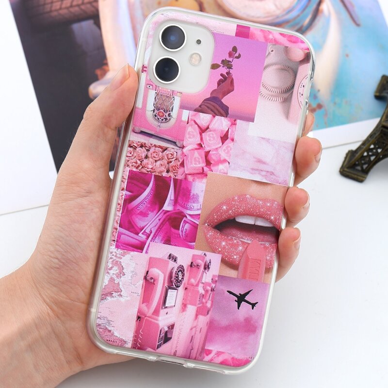 

Picture Print iPhone Case, Pink