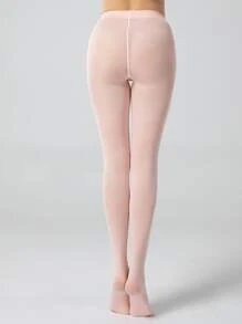 120D medias unicolor - Rosa Pálido - Ver 3