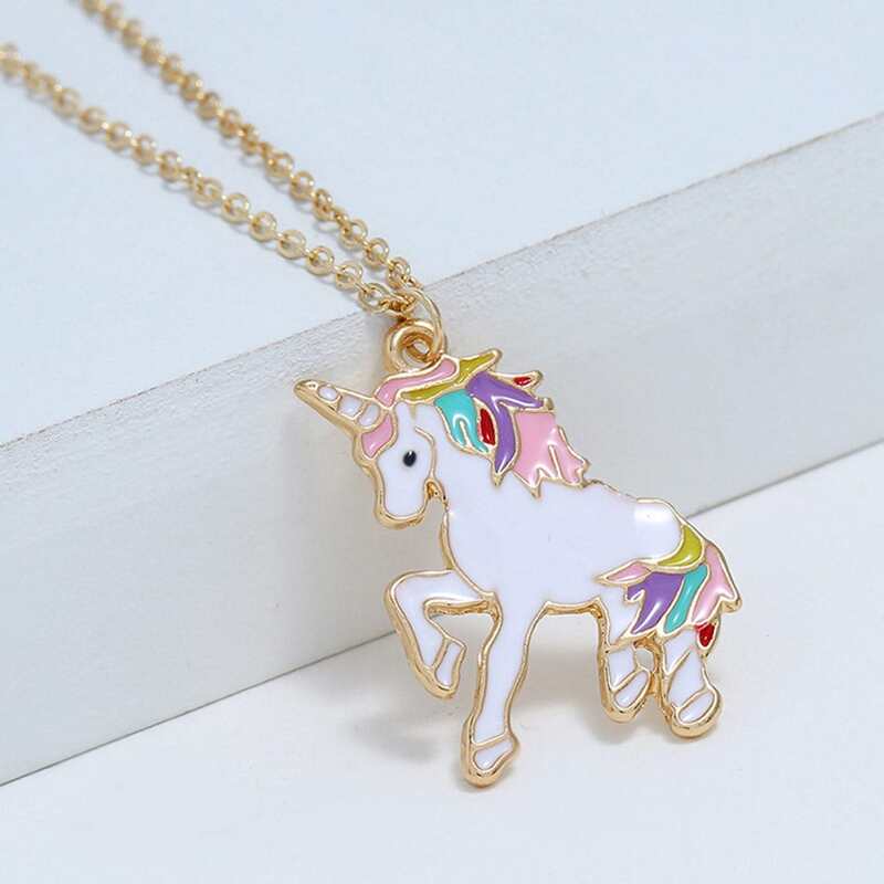 

Unicorn Pendant Necklace, Gold