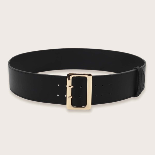 

Metal Buckle Belt, Black