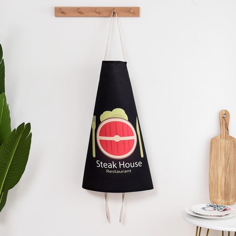 

Letter Graphic Apron, Black