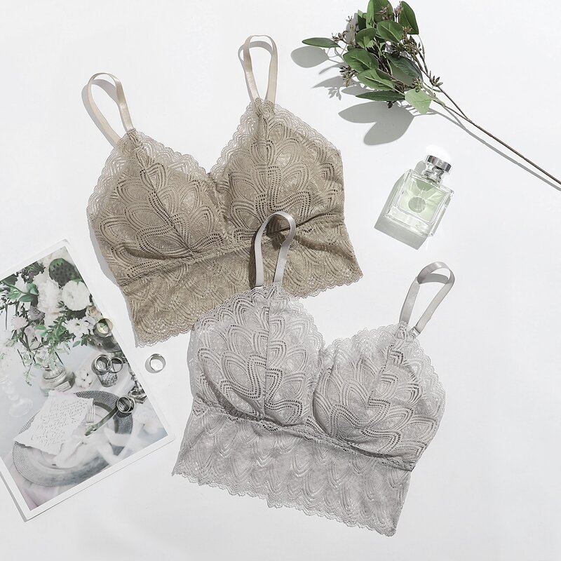 

2pack Floral Lace Bralette, Multicolor