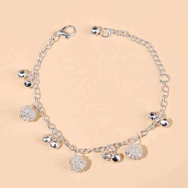 

Bell Charm Bracelet, Silver