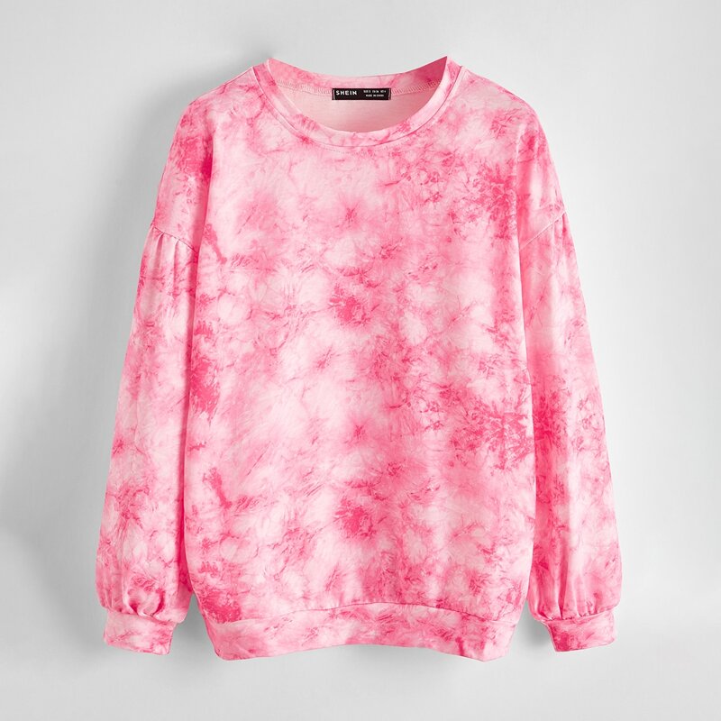 

Lantern Sleeve Tie Dye Sweatshirt, Multicolor