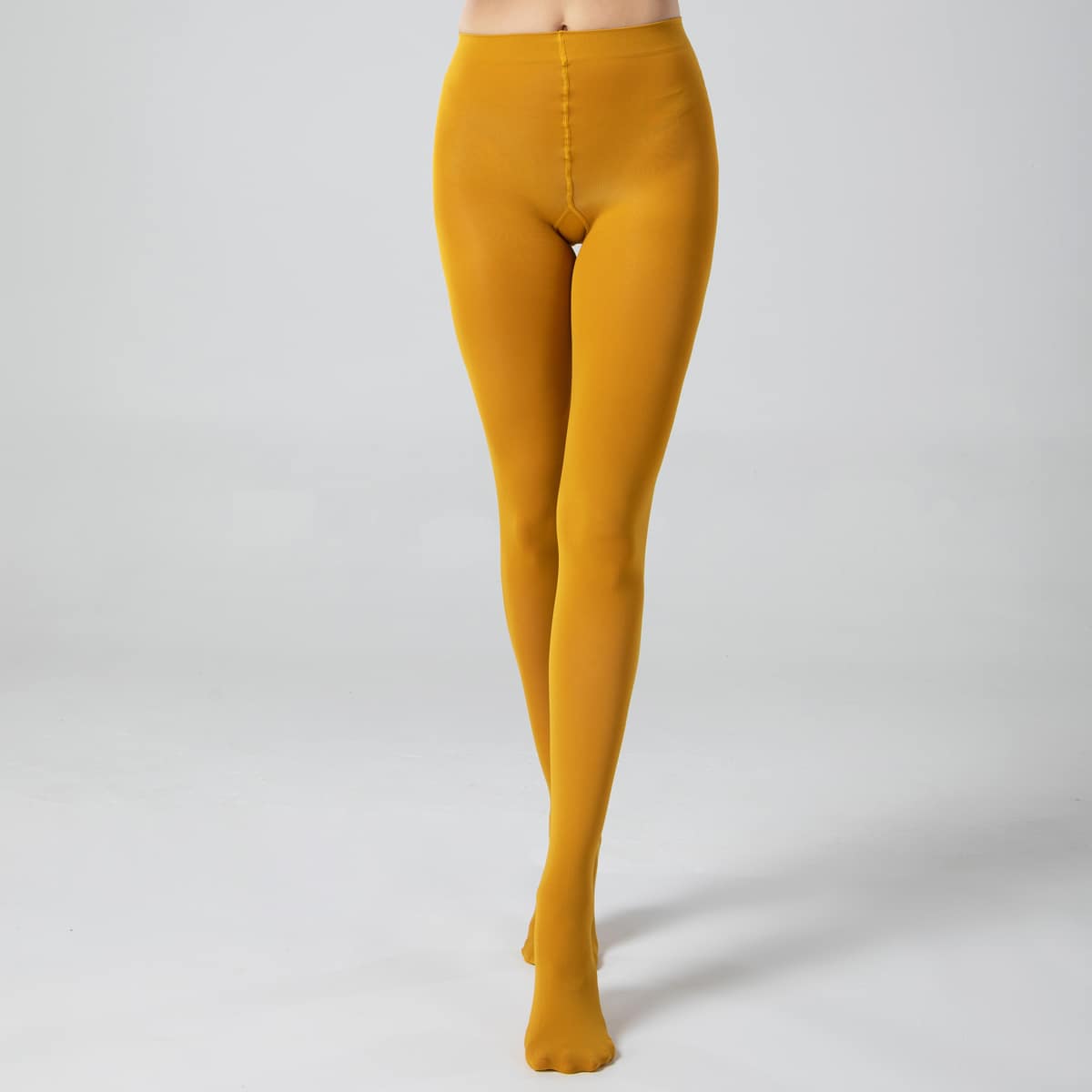 

Simple Plain Tights, Yellow