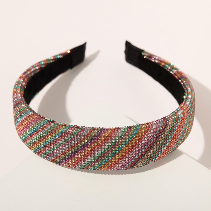 

Rhinestone Decor Hair Hoop, Multicolor