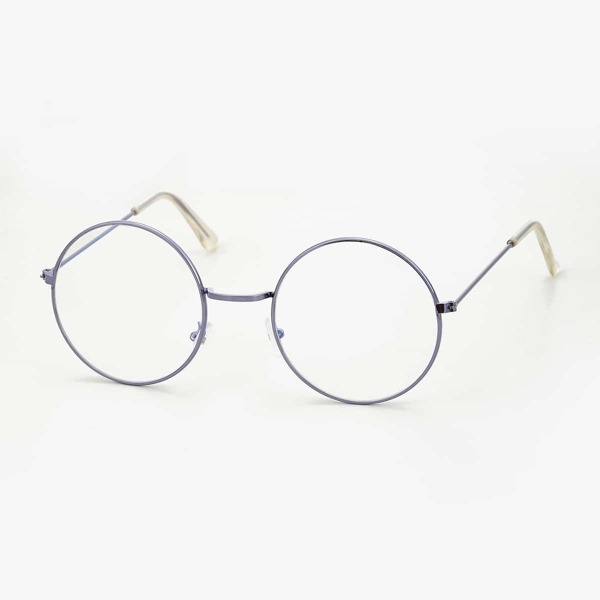 

Men Round Frame Eyeglasses, Purple