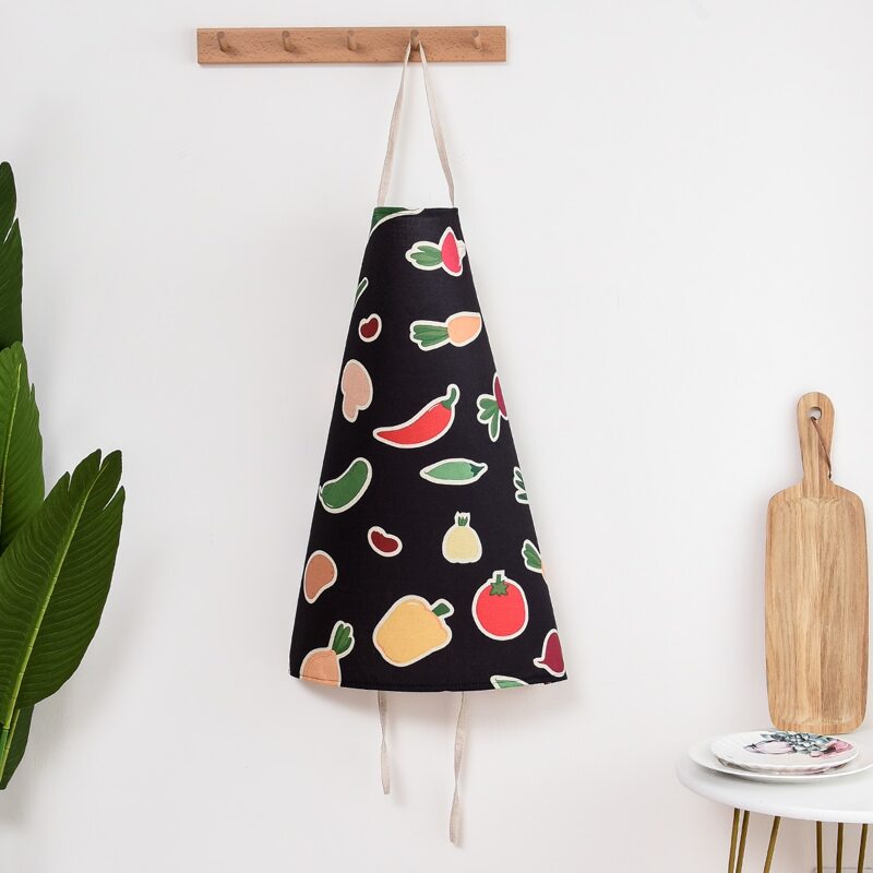 

Vegetable Print Apron, Multicolor