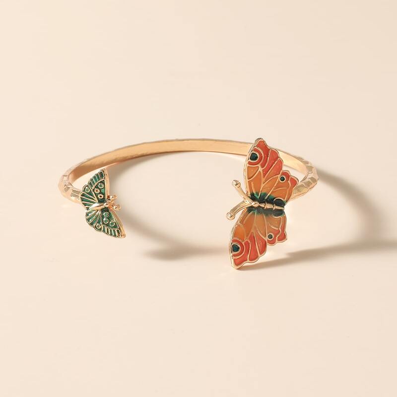 

Butterfly Cuff Bracelet, Gold