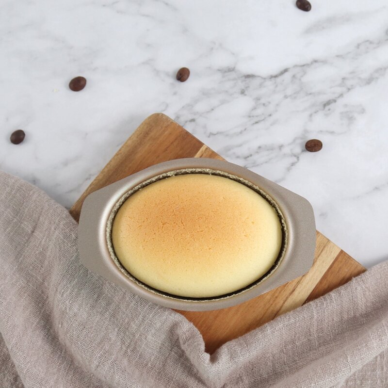 

1pc Mini Cheesecake Mold, Gold