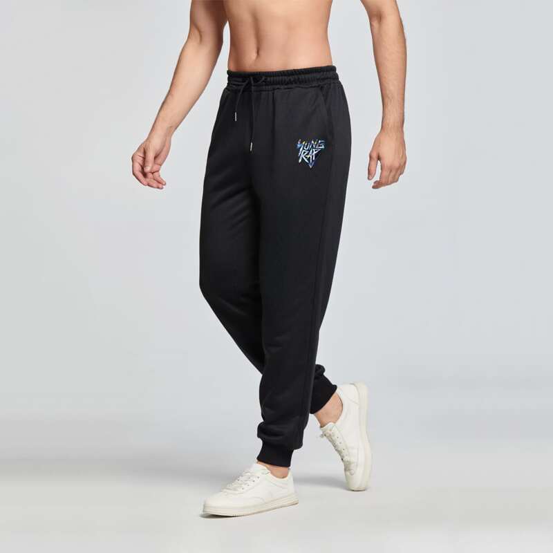 

Guys Letter Sweatpants, Black
