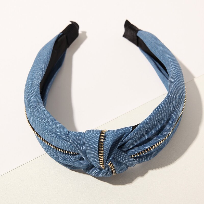 

Minimalist Knot Hair Hoop, Blue