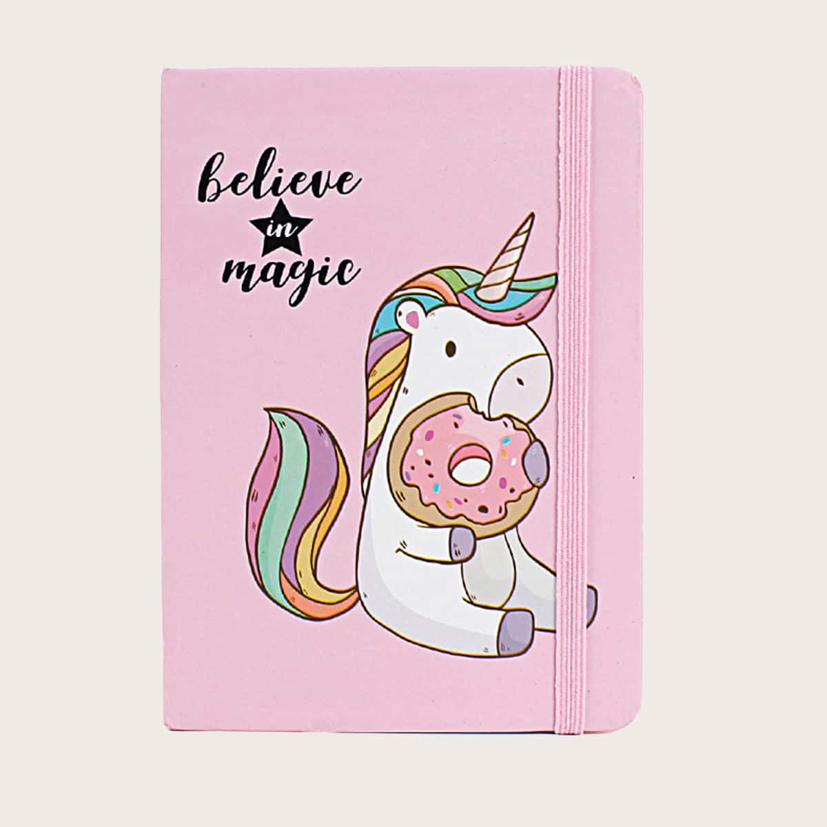 

1pack Unicorn Print Cover Random Notebook, Multicolor