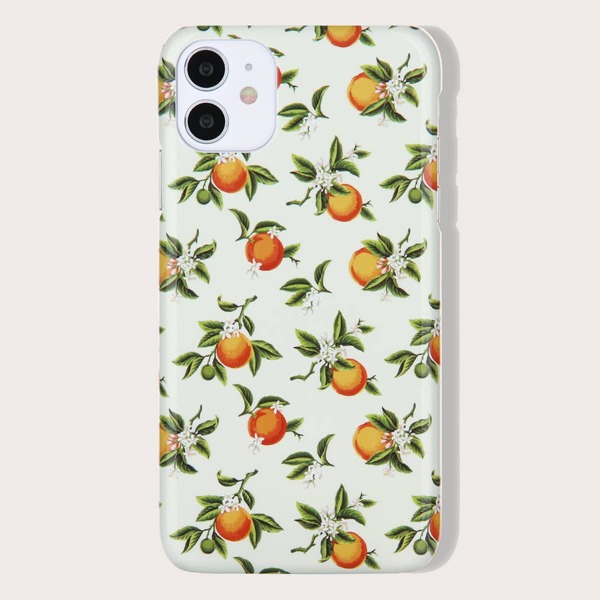 

Orange Print iPhone Case, Multicolor