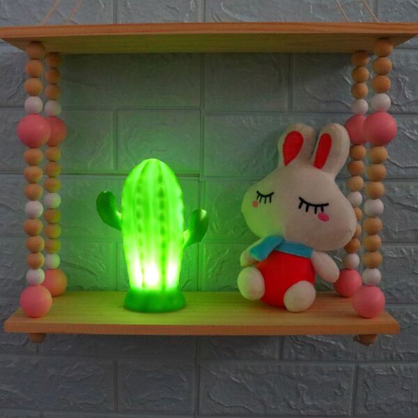 

Cactus Shaped Night Light, White
