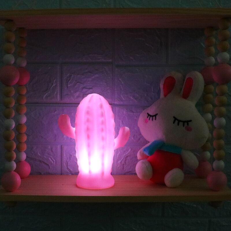 

Cactus Shaped Night Light, White