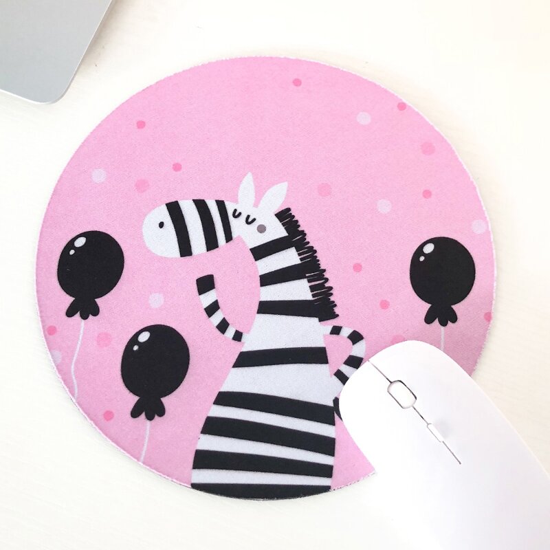 

Zebra Round Mouse Pad, Multicolor