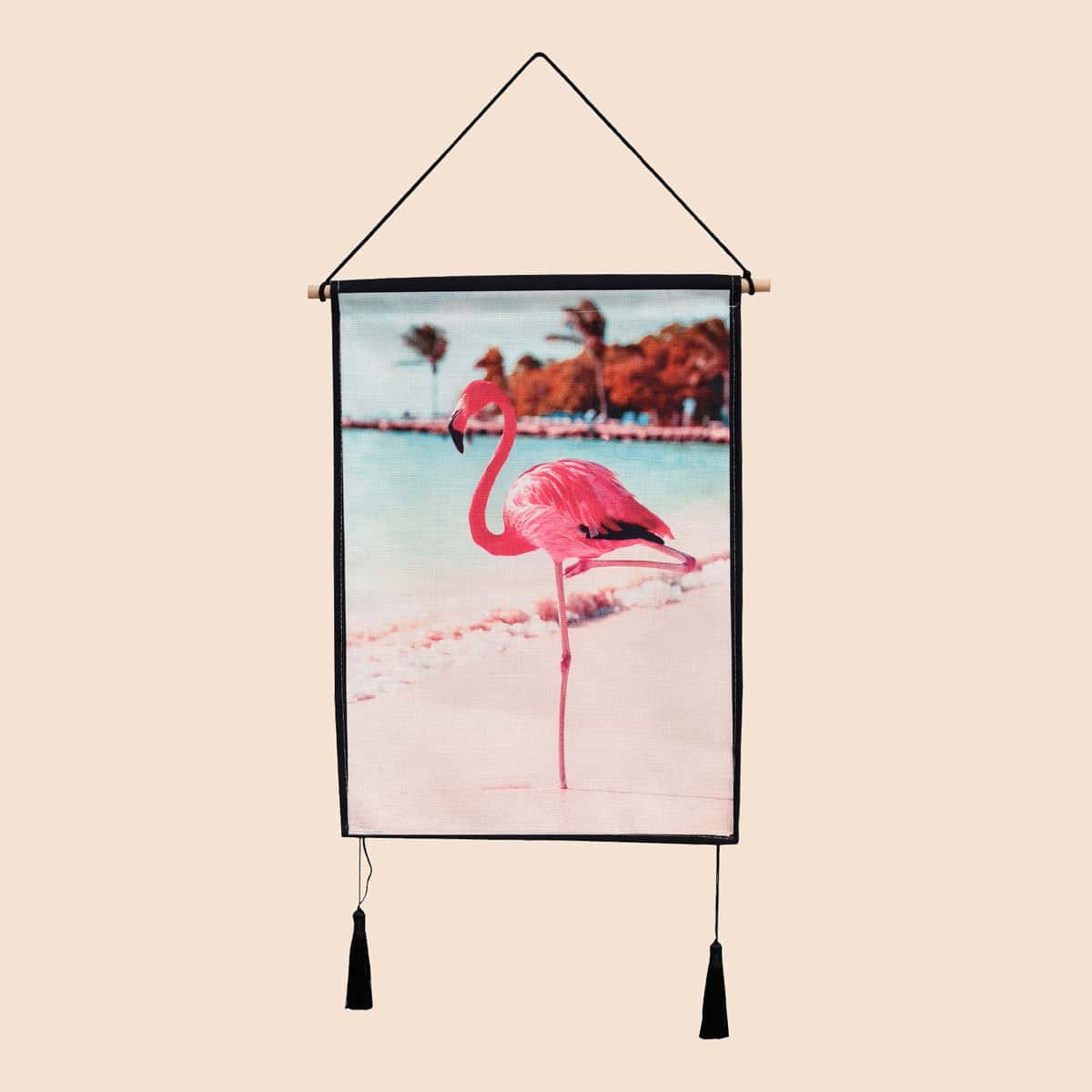 

Flamingo Print Hanging Wall Art, Multicolor