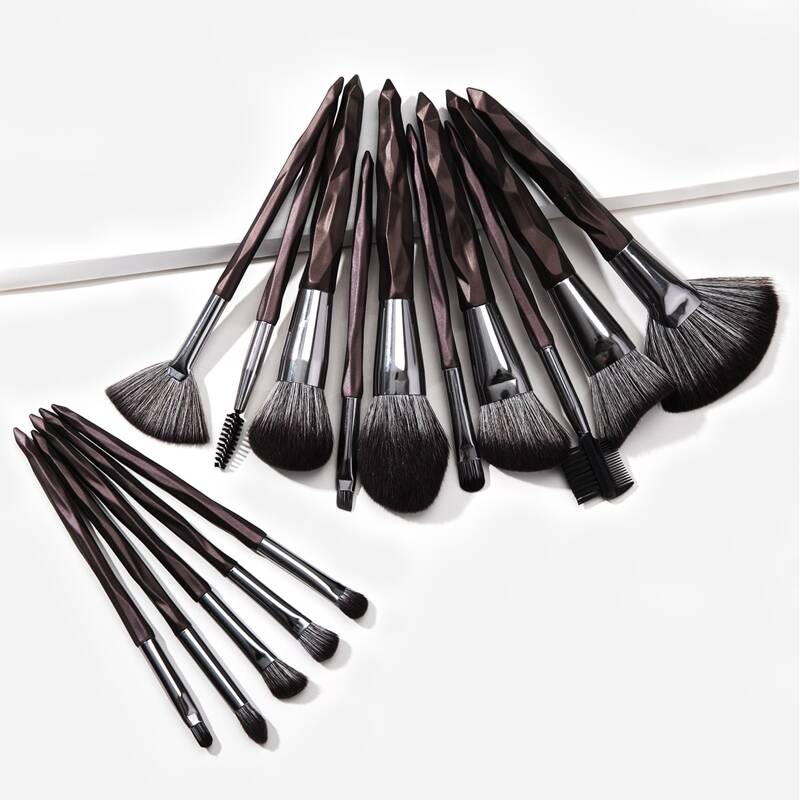 

15pcs Makeup Brush, Brown