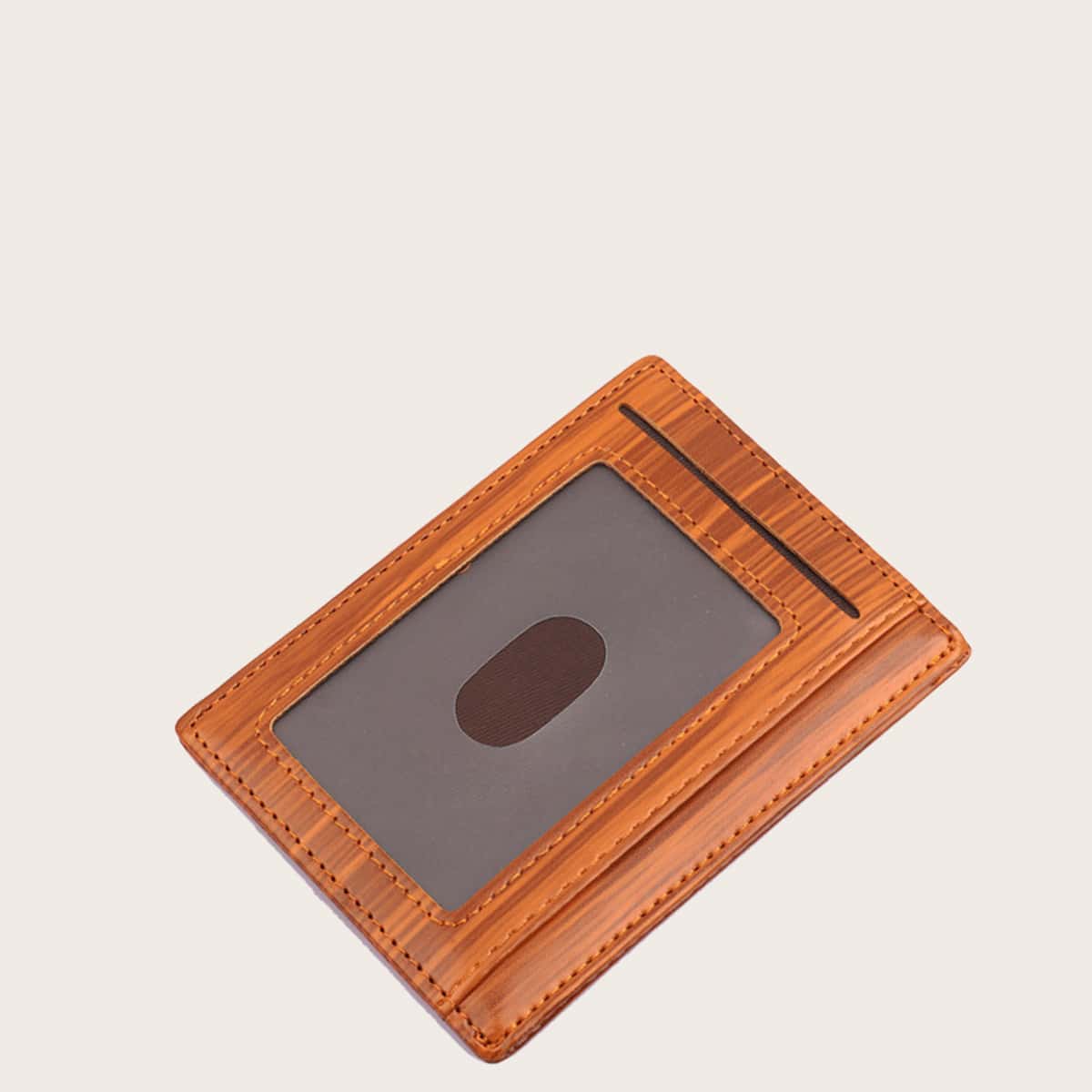 

Guys Wood Grain Purse With Card Holder, Brown